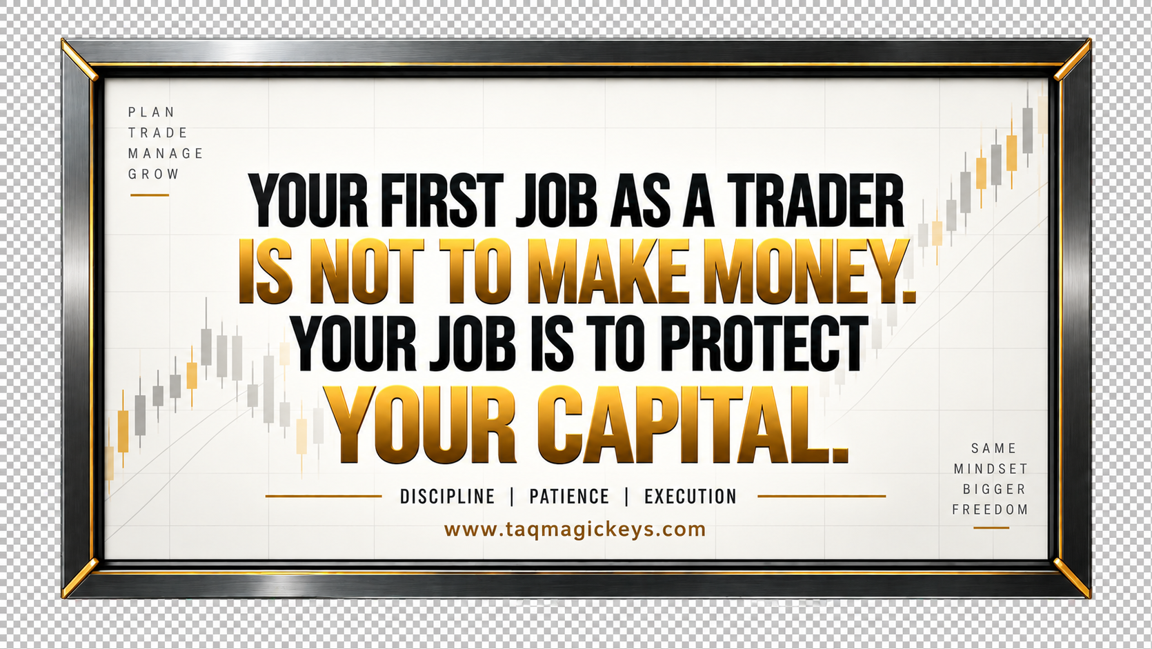 Your First Job as a Trader Is Not to Make Money. Your Job Is to Protect Your Capital